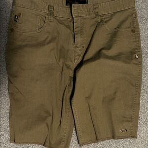 Oakley Men's Olive Flat Front Shorts